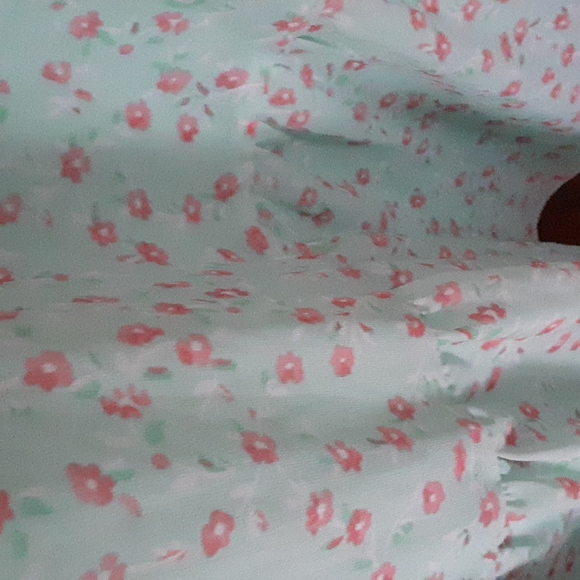 AND sz small multi tiered cottagecore midi/maxi length floral dress - Picture 5 of 6